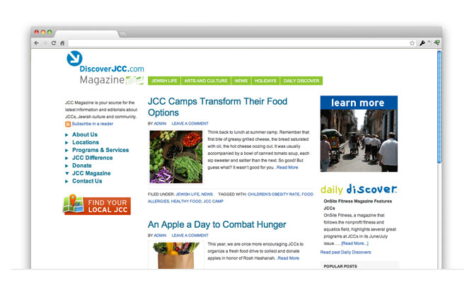 discover_jcc_genesis_wordpress Magazine Genesis WordPress Framework Website