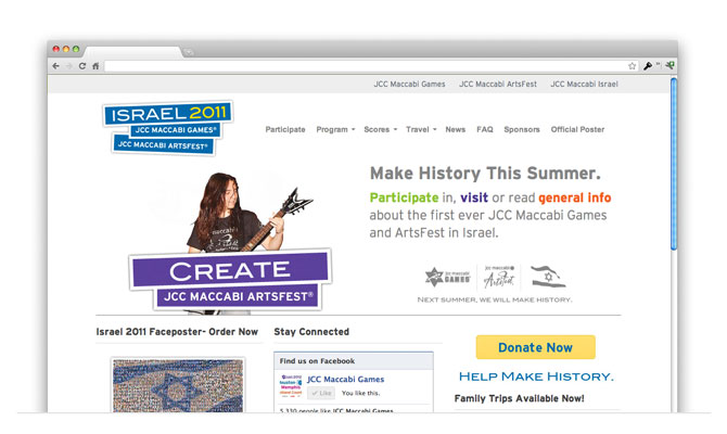 israel_jcc_maccabi_genesis_framework_website JCC Maccabi Games WordPress Genesis Website