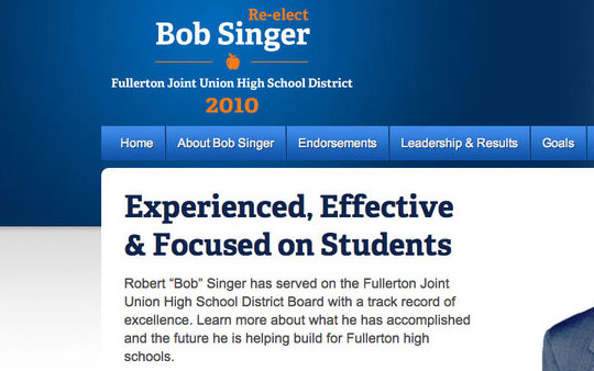 Elect Bob Singer Website