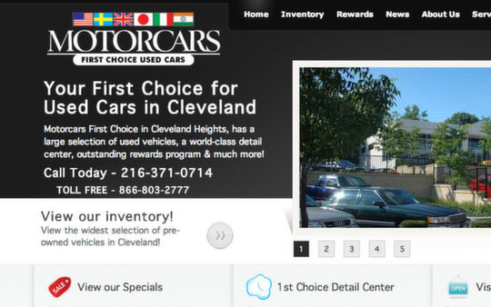 Motorcars First Choice Used Cars Website