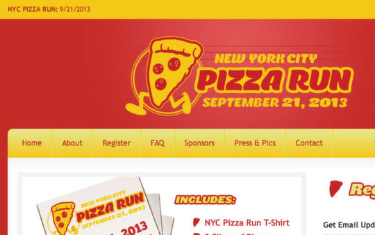 NYC Pizza Run Website