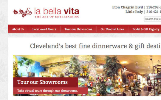 La Bella Vita Website